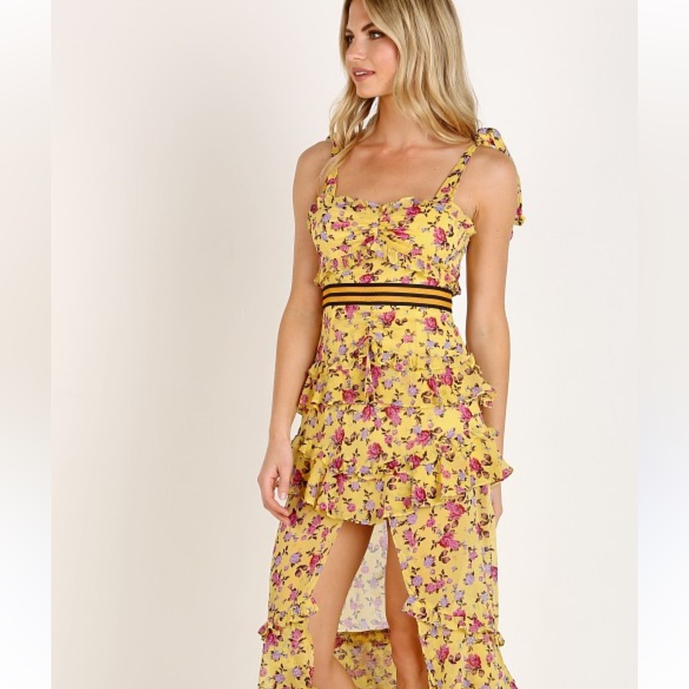 For Love & Lemons Masion maxi floral dress in XS